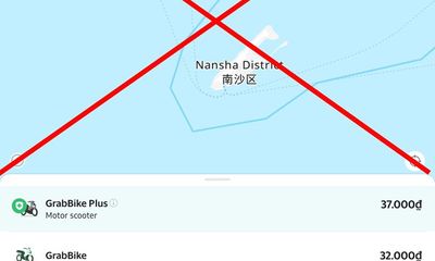 Grab xin lỗi về bản đồ app sai thông tin chủ quyền Việt Nam ở Biển Đông