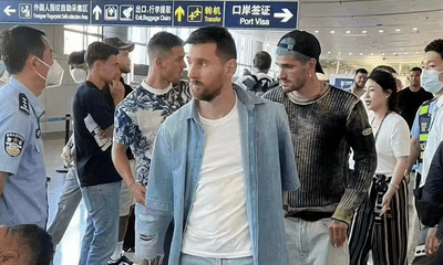 Messi tạo cơn sốt lớn khi vừa đáp chuyên cơ tới Trung Quốc