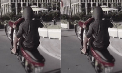Hà Nội: Xử phạt nam thanh niên bốc đầu xe máy qua clip được cung cấp