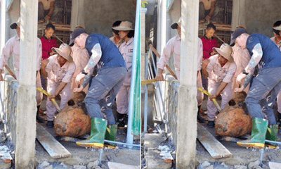 Quảng Bình: Phát hiện bom “khủng” nặng 340 kg dưới lòng đất nhà dân