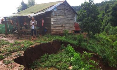 Sạt lở, sụt lún đất ở Tây Nguyên khiến người dân bất an