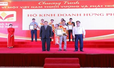 Hộ kinh doanh Hưng Phát được vinh danh Top 10 Sản phẩm tốt nhất cho gia đình Việt năm 2022.