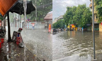Cảnh báo mưa lớn gây ngập lụt tại khu vực nội thành Hà Nội