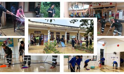 Các lực lượng tập trung khắc phục hậu quả sau lũ, học sinh Hương Khê chuẩn bị trở lại trường học