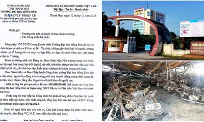 Trường Đại học Hồng Đức thông tin về việc bồi thường cho sinh viên bị thiệt hại sau vụ hỏa hoạn