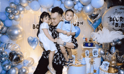 Giữa tin đồn ly hôn, Diệp Lâm Anh xuất hiện cùng chồng tại tiệc sinh nhật con 