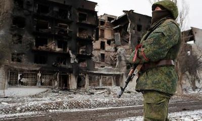 Hình ảnh thành phố Ukraine gần như bị phá hủy hoàn toàn 