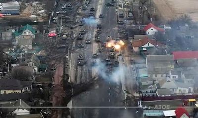 Chùm ảnh thủ đô Kiev tan hoang sau đợt bắn phá của quân đội Nga 