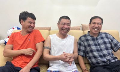 NSND Công Lý cười rạng rỡ khi hội ngộ nghệ sĩ Xuân Bắc, Quang Thắng