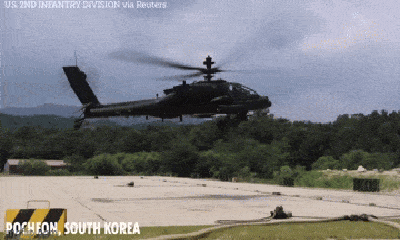 Video: Trực thăng chiến đấu Apache tập trận bắn đạn thật ở Hàn Quốc 