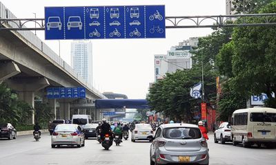 Phân làn riêng tách ô tô, xe máy trên đường Nguyễn Trãi từ ngày 6/8