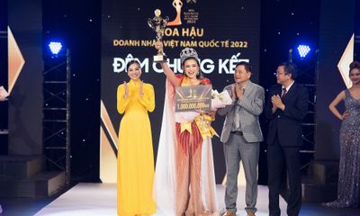 Trần Diễm My đăng quang Hoa hậu Doanh nhân Việt Nam Quốc tế 2022