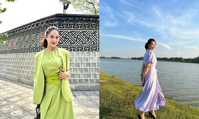 Hồng Diễm cuốn hút với loạt váy áo thanh lịch trong Hành Trình Công Lý 