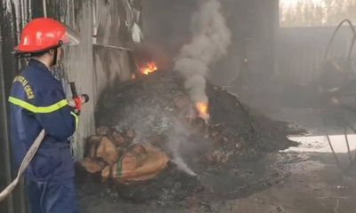Quảng Ninh: Cháy lớn tại Cụm công nghiệp Cẩm Thịnh, thiệt hại hàng chục tỷ đồng