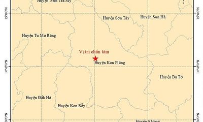 Động đất ghi nhận ở Kon Tum và Lai Châu 