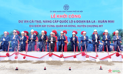 Hà Nội khởi công dự án cải tạo quốc lộ 6