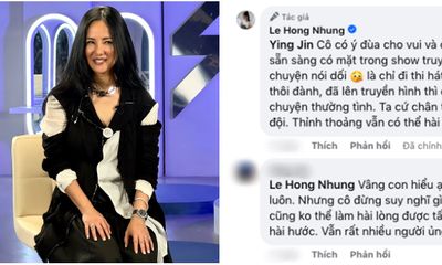 Fan hâm mộ vào thẳng bài đăng góp ý, Diva Hồng Nhung cư xử ra sao?