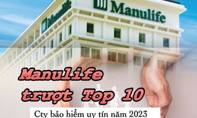 Manulife trượt Top 10 Công ty bảo hiểm uy tín năm 2023
